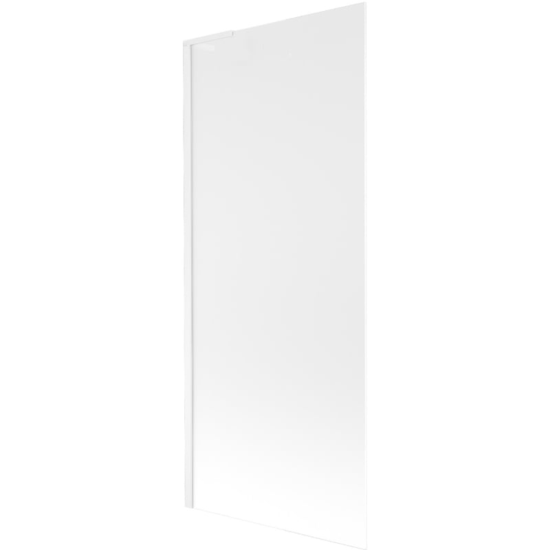 Mexen Next L pare-douche de baignoire 1 volet 80 x 150 cm, givré, blanc - 895-080-000-03-30-20