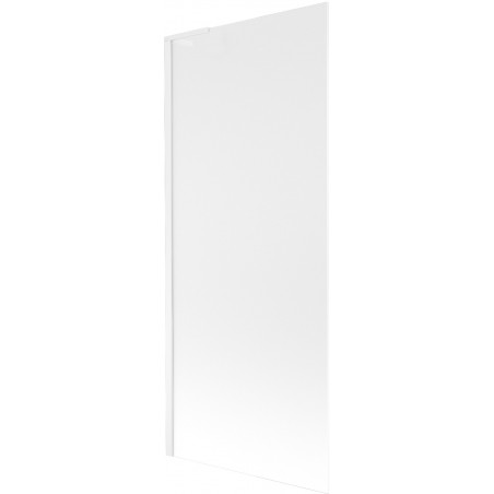 Mexen Next L paroi de baignoire 1-volet 80 x 150 cm, givré, blanc - 895-080-000-03-30-20