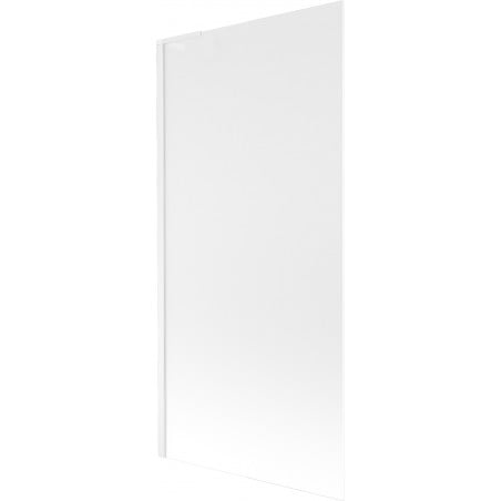 Mexen Next L paroi de baignoire 1 volet 90 x 150 cm, givrée, blanche - 895-090-000-03-30-20