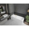 Mexen Next L paroi de baignoire 1 vantail 60 x 150 cm, givré, doré - 895-060-000-03-30-50