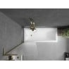 Mexen Next L paroi de baignoire 1 vantail 60 x 150 cm, givré, doré - 895-060-000-03-30-50