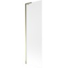 Mexen Next L paroi de baignoire 1 vantail 60 x 150 cm, givré, doré - 895-060-000-03-30-50