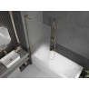 Mexen Next L paroi de baignoire 1 volet 80 x 150 cm, givré, doré - 895-080-000-03-30-50