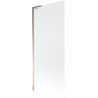 Mexen Next L paroi de baignoire 1 volet 80 x 150 cm, givré, doré - 895-080-000-03-30-50