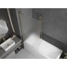 Mexen Next L paroi de baignoire à 1 panneau 90 x 150 cm, dépoli, doré - 895-090-000-03-30-50
