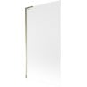 Mexen Next L paroi de baignoire 1 volet 100 x 150 cm, givré, doré - 895-100-000-03-30-50