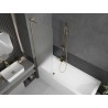 Mexen Next L pare-douche pour baignoire à 1 vantail 60 x 150 cm, givré, or brossé - 895-060-000-03-30-55