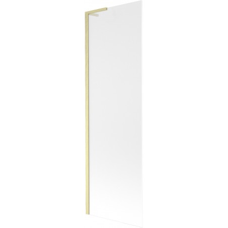 Mexen Next L pare-douche pour baignoire à 1 vantail 60 x 150 cm, givré, or brossé - 895-060-000-03-30-55