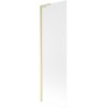 Mexen Next L pare-douche pour baignoire à 1 vantail 60 x 150 cm, givré, or brossé - 895-060-000-03-30-55