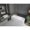 Mexen Next L paroi de baignoire 1 vantail 90 x 150 cm, givré, or brossé - 895-090-000-03-30-55