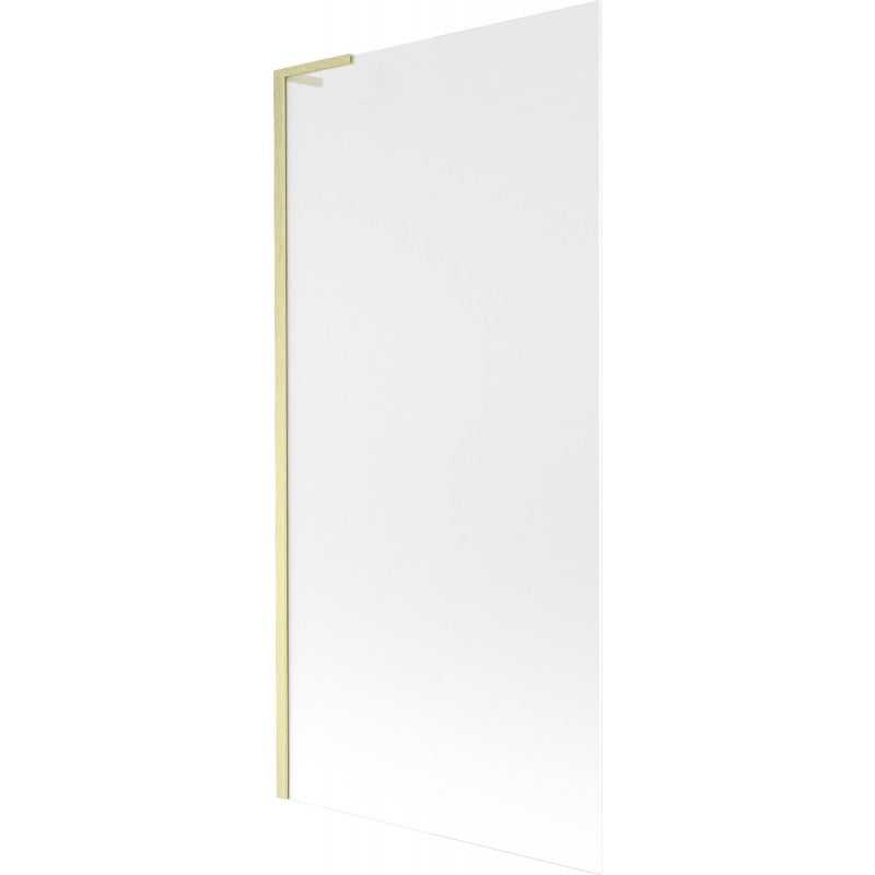Mexen Next L paroi de baignoire 1 vantail 90 x 150 cm, givré, or brossé - 895-090-000-03-30-55
