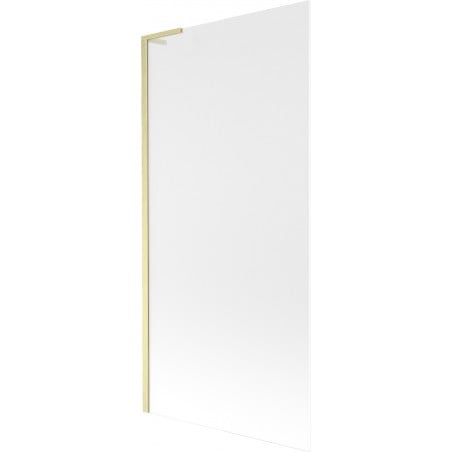 Mexen Next L paroi de baignoire 1 vantail 90 x 150 cm, givré, or brossé - 895-090-000-03-30-55