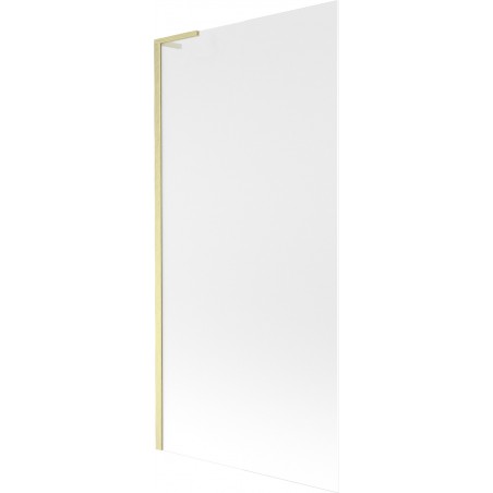 Mexen Next L paroi de baignoire 1-volet 90 x 150 cm, givrée, or brossé - 895-090-000-03-30-55