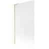 Mexen Next L paroi de baignoire 1-volet 100 x 150 cm, givré, or brossé - 895-100-000-03-30-55