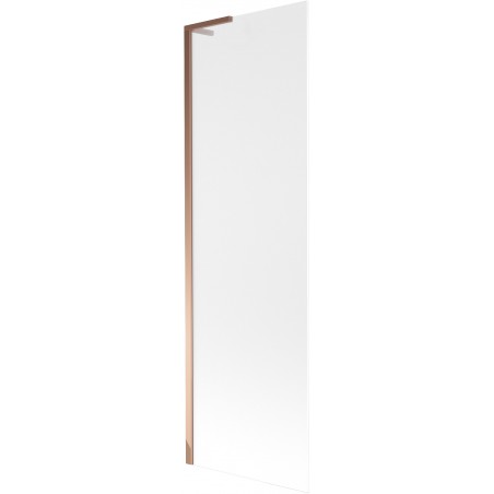 Paroi de baignoire Mexen Next L 1 porte 60 x 150 cm, givrée, or rose - 895-060-000-03-30-60