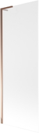 Mexen Next L paroi de baignoire pliante 1-volet 70 x 150 cm, dépoli, or rose - 895-070-000-03-30-60