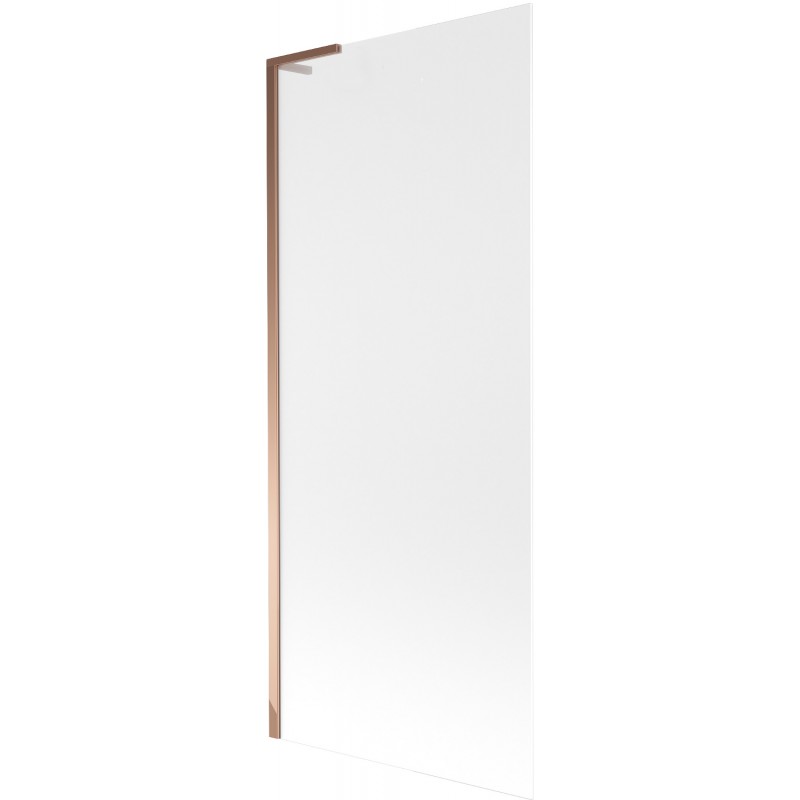 Mexen Next L paroi de baignoire 1-volet 80 x 150 cm, givré, or rose - 895-080-000-03-30-60