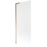 Mexen Next L paroi de baignoire 1-volet 80 x 150 cm, givré, or rose - 895-080-000-03-30-60