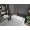 Mexen Next L paravent de baignoire 1 volet 90 x 150 cm, givré, or rose - 895-090-000-03-30-60