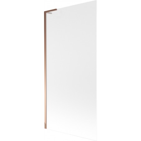 Mexen Next L paroi de baignoire 1 volet 90 x 150 cm, givre, or rose - 895-090-000-03-30-60