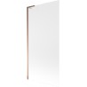 Mexen Next L paravent de baignoire 1 volet 90 x 150 cm, givré, or rose - 895-090-000-03-30-60