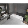 Mexen Next L paroi de baignoire 1 volet 100 x 150 cm, givré, or rose - 895-100-000-03-30-60