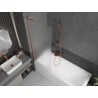 Mexen Next L paroi de baignoire 1 battant 70 x 150 cm, satiné, cuivre brossé - 895-070-000-03-30-65