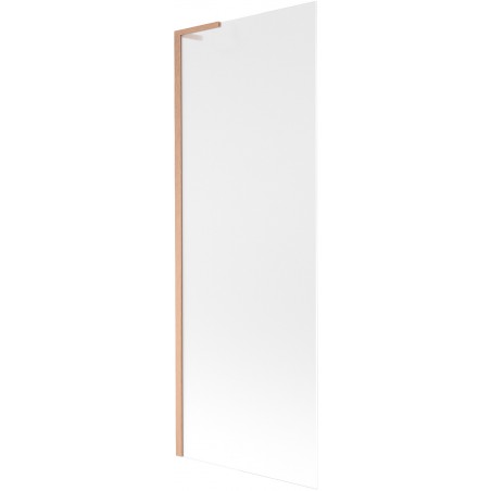 Mexen Next L paroi de baignoire 1-volet 70 x 150 cm, givrée, cuivre brossé - 895-070-000-03-30-65