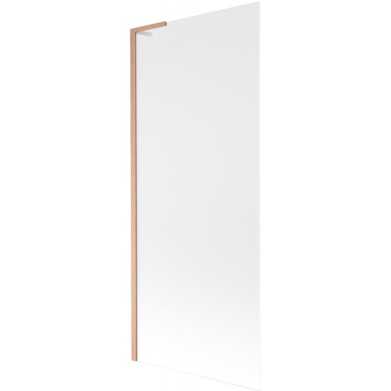 Mexen Next L paroi de douche 1 vantail 80 x 150 cm, givrée, cuivre brossé - 895-080-000-03-30-65