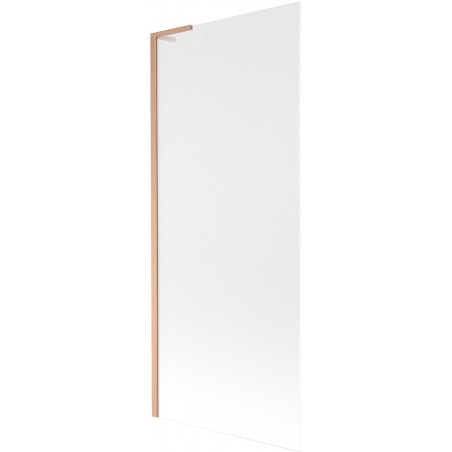 Mexen Next L paroi de douche 1 vantail 80 x 150 cm, givrée, cuivre brossé - 895-080-000-03-30-65