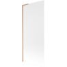 Mexen Next L paroi de douche 1 vantail 80 x 150 cm, givrée, cuivre brossé - 895-080-000-03-30-65