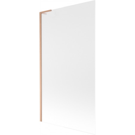 Mexen Next L paroi de baignoire 1-volet 100 x 150 cm, dépoli, cuivre brossé - 895-100-000-03-30-65