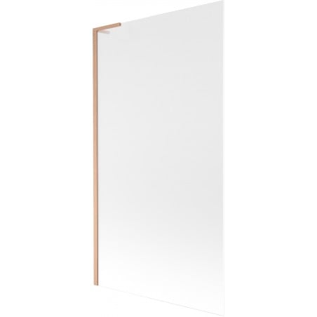 Mexen Next L paroi de baignoire à 1 volet 100 x 150 cm, givrée, cuivre brossé - 895-100-000-03-30-65