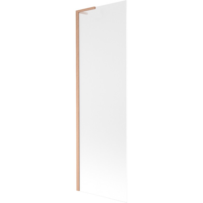 Mexen Next L paroi de baignoire 1 volet 60 x 150 cm, givré, cuivre brossé - 895-060-000-03-30-65