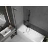 Mexen Next L paravent de baignoire 1-volet 60 x 150 cm, givré, gris canon brossé - 895-060-000-03-30-66
