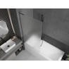 Mexen Next L paroi de baignoire à 1 vantail 90 x 150 cm, givre, gris pistolet brossé - 895-090-000-03-30-66
