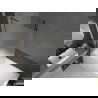 Mexen Next L paroi de baignoire 1 volet 100 x 150 cm, givre, gris canon brossé - 895-100-000-03-30-66