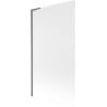 Mexen Next L paroi de baignoire 1 battant 100 x 150 cm, givrée, gris canon brossé - 895-100-000-03-30-66