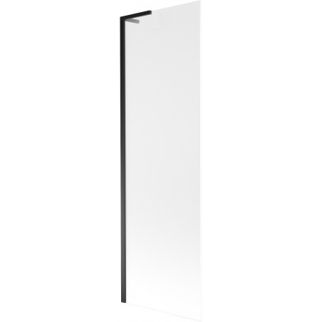 Mexen Next L paroi de baignoire 1 volet 60 x 150 cm, givré, noir - 895-060-000-03-30-70