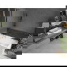 Mexen Next L paroi de baignoire 1 volet 70 x 150 cm, givré, noir - 895-070-000-03-30-70