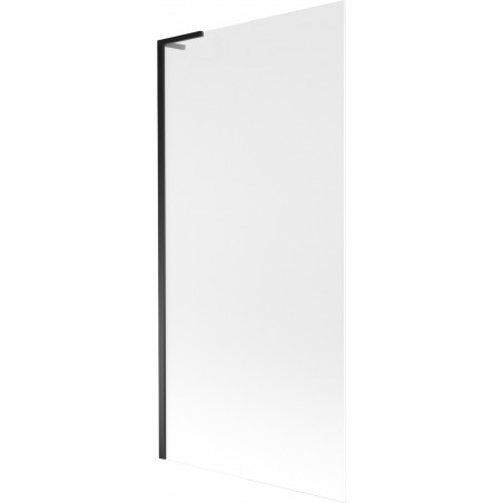 Mexen Next L paroi de baignoire 1-volet 90 x 150 cm, dépoli, noir - 895-090-000-03-30-70