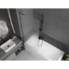 Mexen Next L paroi de baignoire 1 volet 80 x 150 cm, givré, gun metal - 895-080-000-03-30-95