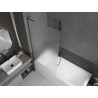 Mexen Next L paravent de baignoire 1 volet 90 x 150 cm, dépoli, gun metal - 895-090-000-03-30-95