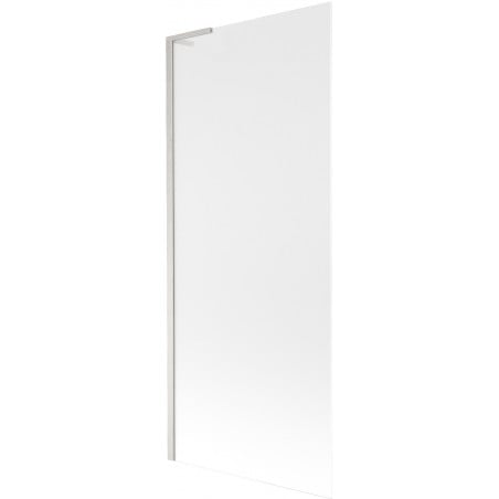Mexen Next L paroi de baignoire à 1 volet 80 x 150 cm, givre, nickel brossé - 895-080-000-03-30-97