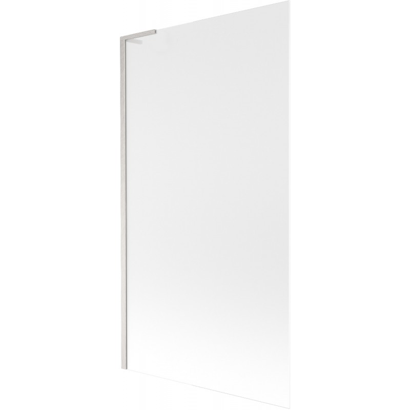 Mexen Next L paravent de baignoire à 1 volet 100 x 150 cm, givre, nickel brossé - 895-100-000-03-30-97