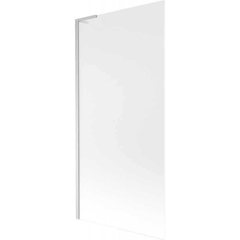 Mexen Next L paroi de baignoire à 1 volet 90 x 150 cm, givre, nickel brossé - 895-090-000-03-30-97