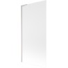 Mexen Next L paroi de baignoire à 1 volet 90 x 150 cm, givre, nickel brossé - 895-090-000-03-30-97