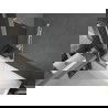 Mexen Next L paroi de baignoire à 1 vantail 60 x 150 cm, graphite, blanc - 895-060-000-03-40-20