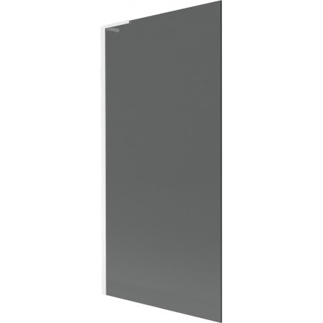 Mexen Next L paroi de baignoire 1 vantail 90 x 150 cm, graphite, blanc - 895-090-000-03-40-20