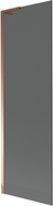 Mexen Next L paroi de baignoire 1-volet 60 x 150 cm, graphite, or rose - 895-060-000-03-40-60